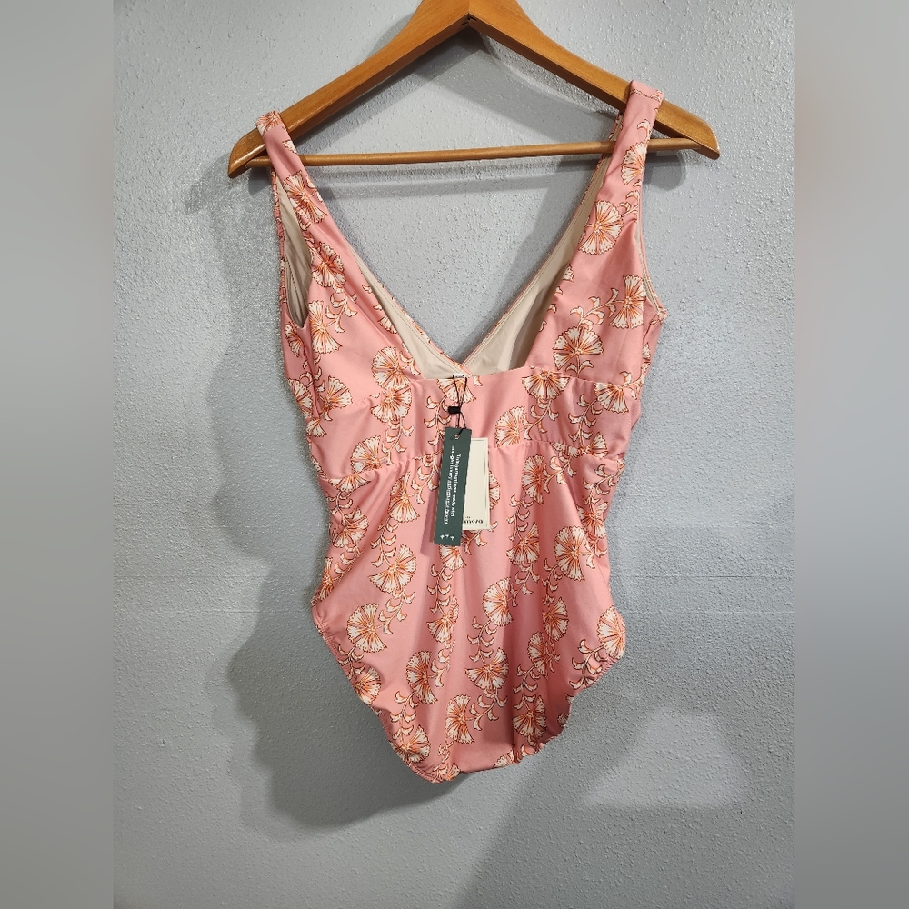Hermoza Noni V-Neck Sculpting One-Piece Swimsuit in Fiori Size 8 Nwt New Floral - Picture 6 of 12
